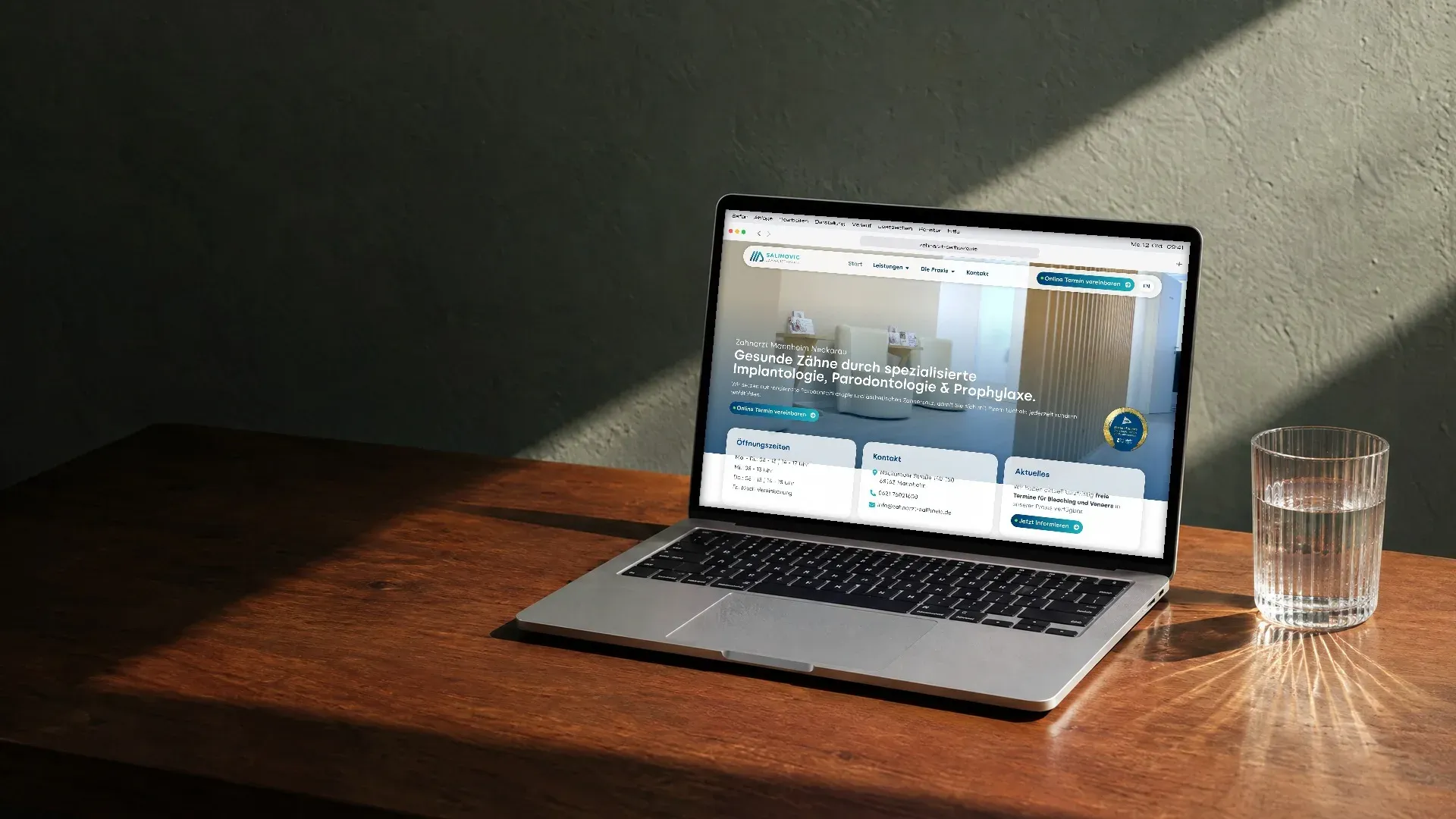 Website, SEO, Social Media, Print für Zahnarztpraxis Salihovic