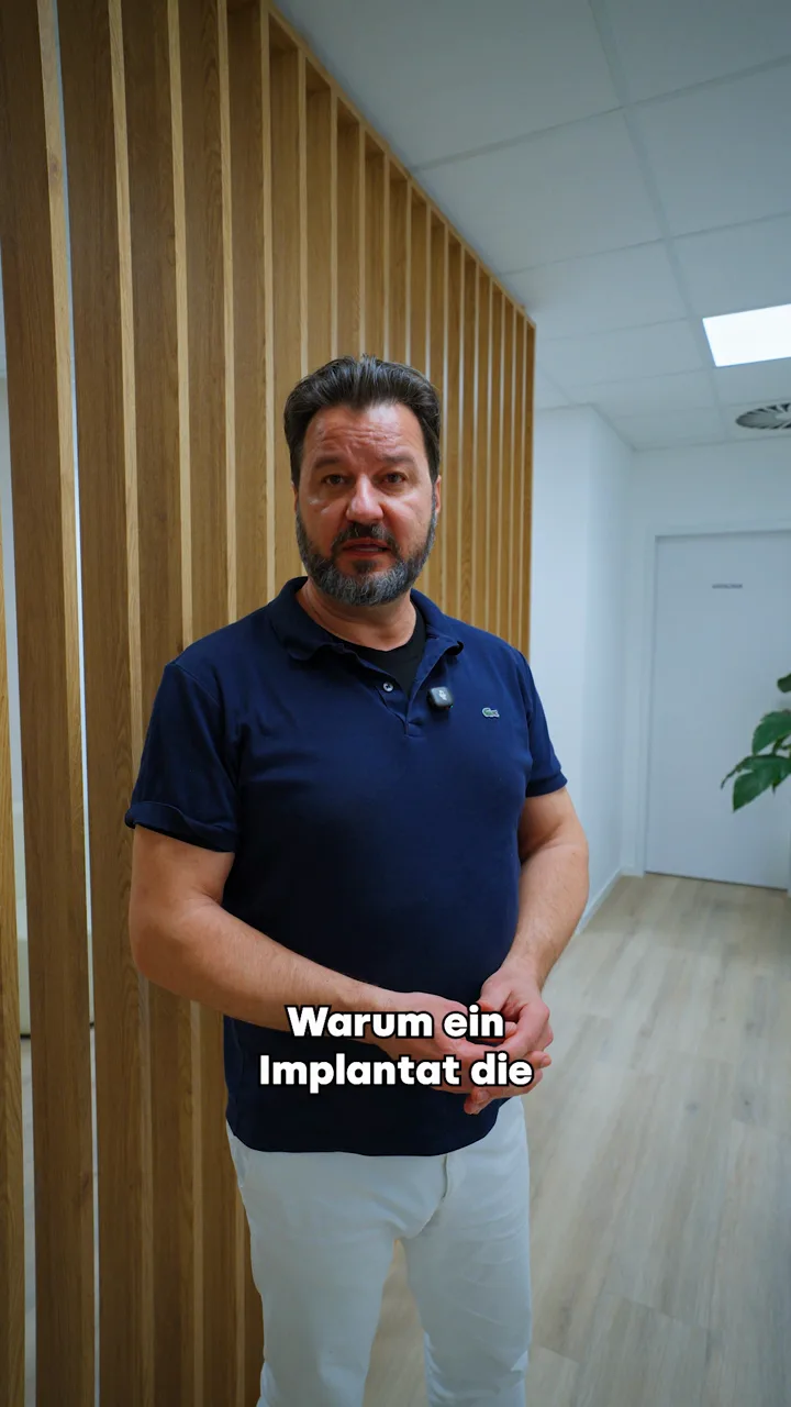 Standbild aus dem Clip „Implantate" von Zahnarztpraxis Salihovic